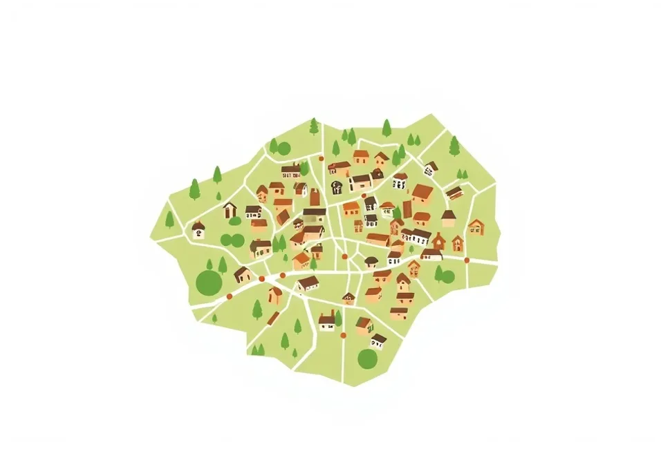 Carte du secteur d'intervention autour de Septèmes-les-Vallons (13240)